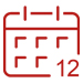 an icon of a calendar with the number 12 on the bottom right